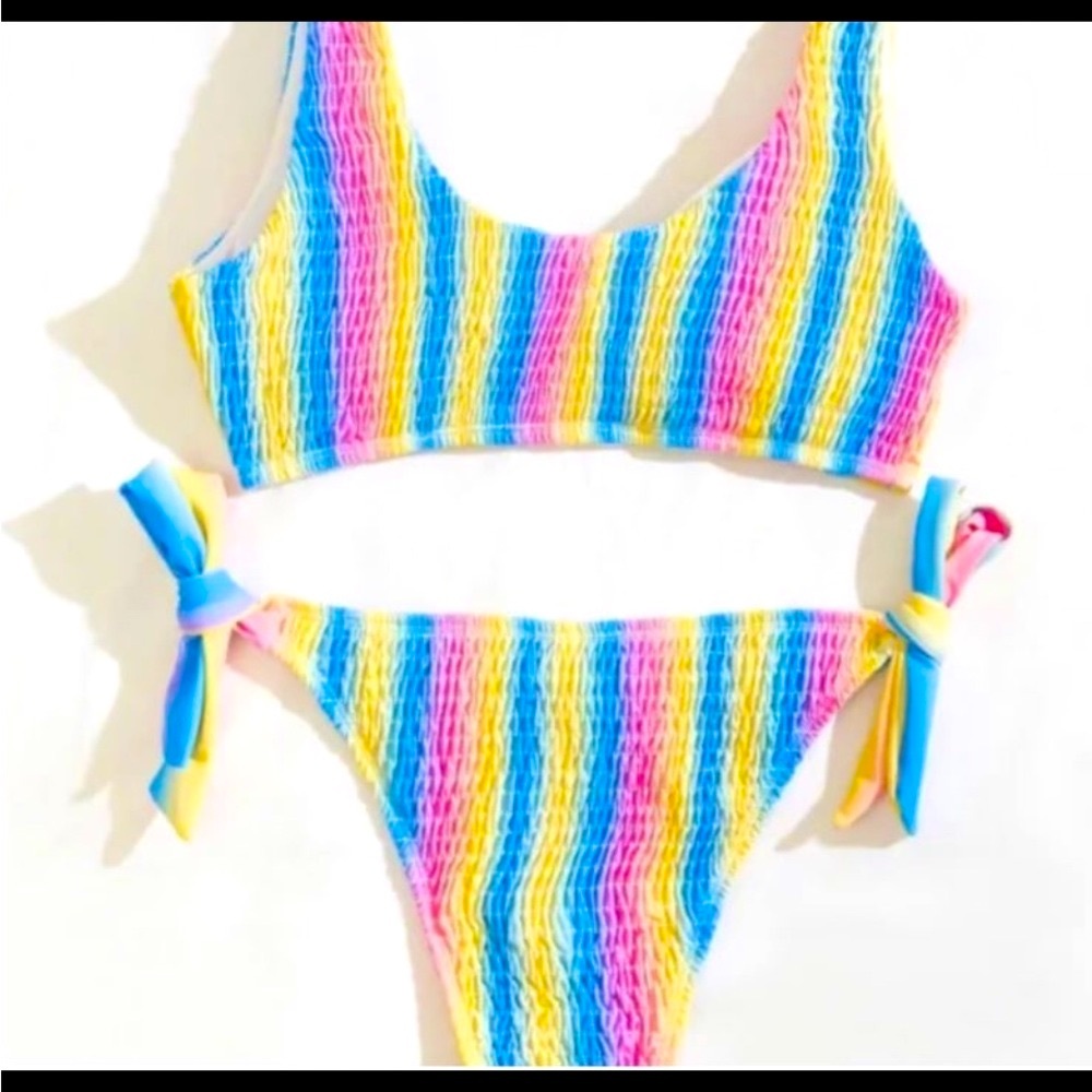 New!! Sexy Stitch Mulit Color Stripe Bikini!. - Picture 8 of 8
